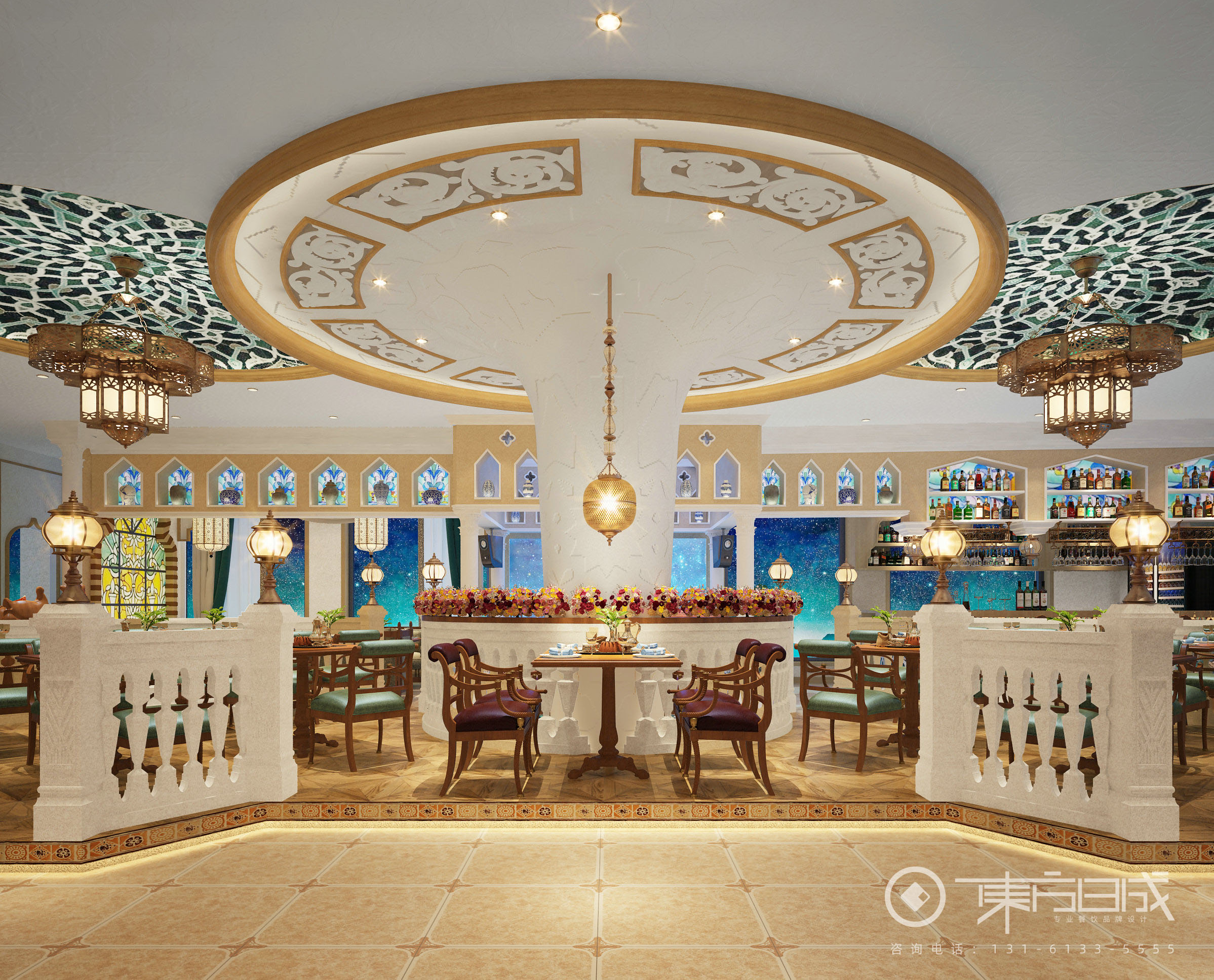 伊斯兰风格餐厅_1196181 – 设计本装修效果图